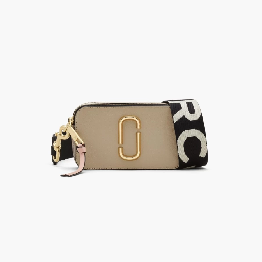 Marc Jacobs The Snapshot Crossbody Bag in Khaki Multi