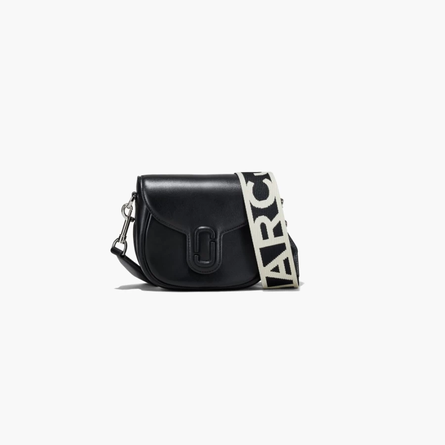 Marc Jacobs Black Small Saddle Bag - The J Marc Crossbody Purse