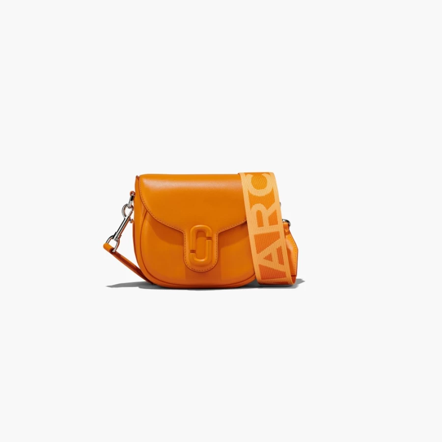 Marc Jacobs The J Marc Small Saddle Bag in Scorched - Crossbody Leather Handbag for Women