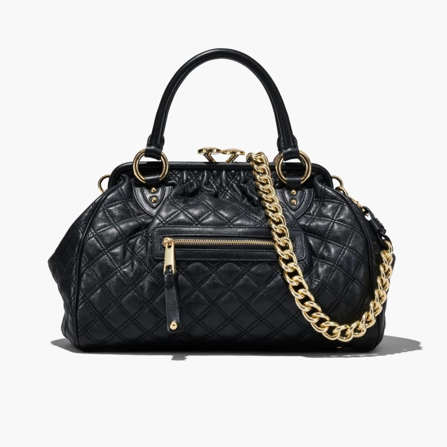 Marc Jacobs Black Quilted Leather Stam Bag Re-Edition
