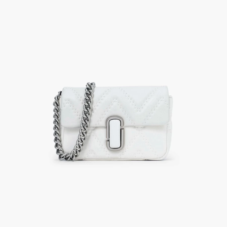 Marc Jacobs Quilted Leather Shoulder Bag in Cotton - The J Marc Crossbody Purse