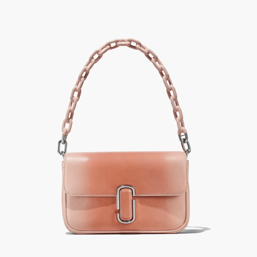 Marc Jacobs The Shadow Patent Leather Shoulder Bag in Rose