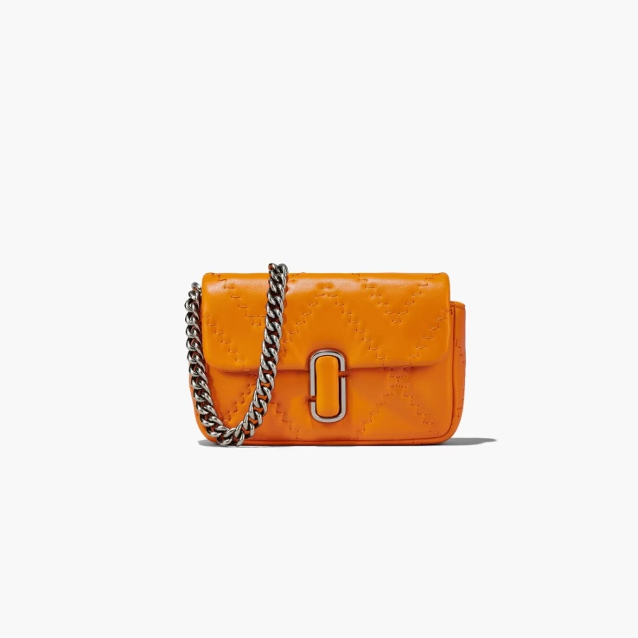 Marc Jacobs Quilted Leather Mini Shoulder Bag in Scorched - The J Marc Crossbody Purse