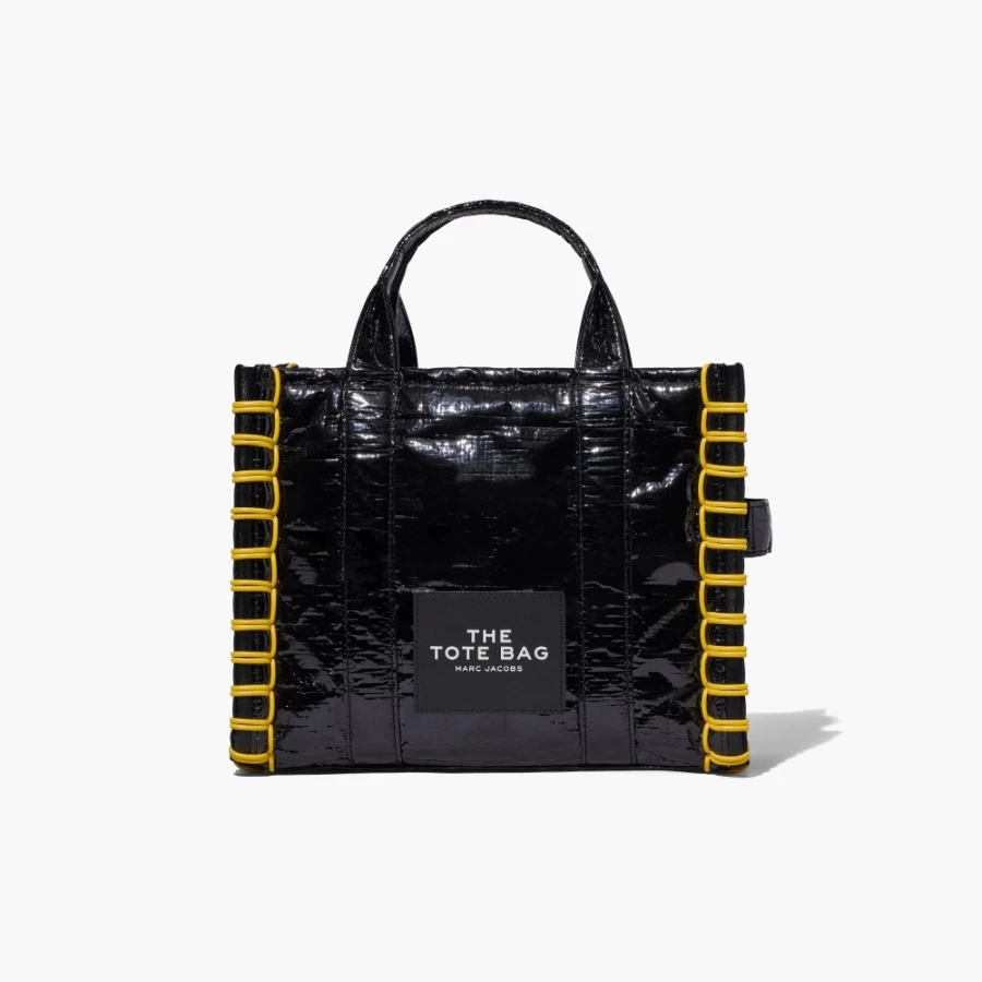 Marc Jacobs Black Medium Tote Bag - Stylish & Durable Tarp Design