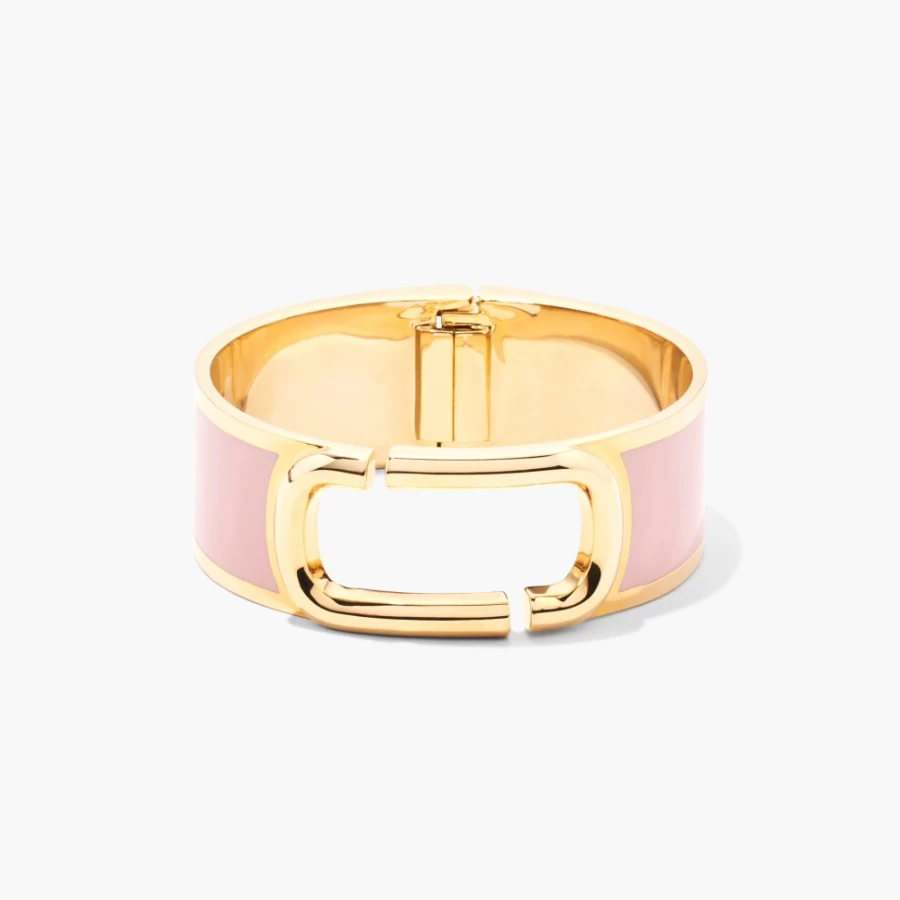 Marc Jacobs The J Marc Large Hinge Bangle in New Rose Gold