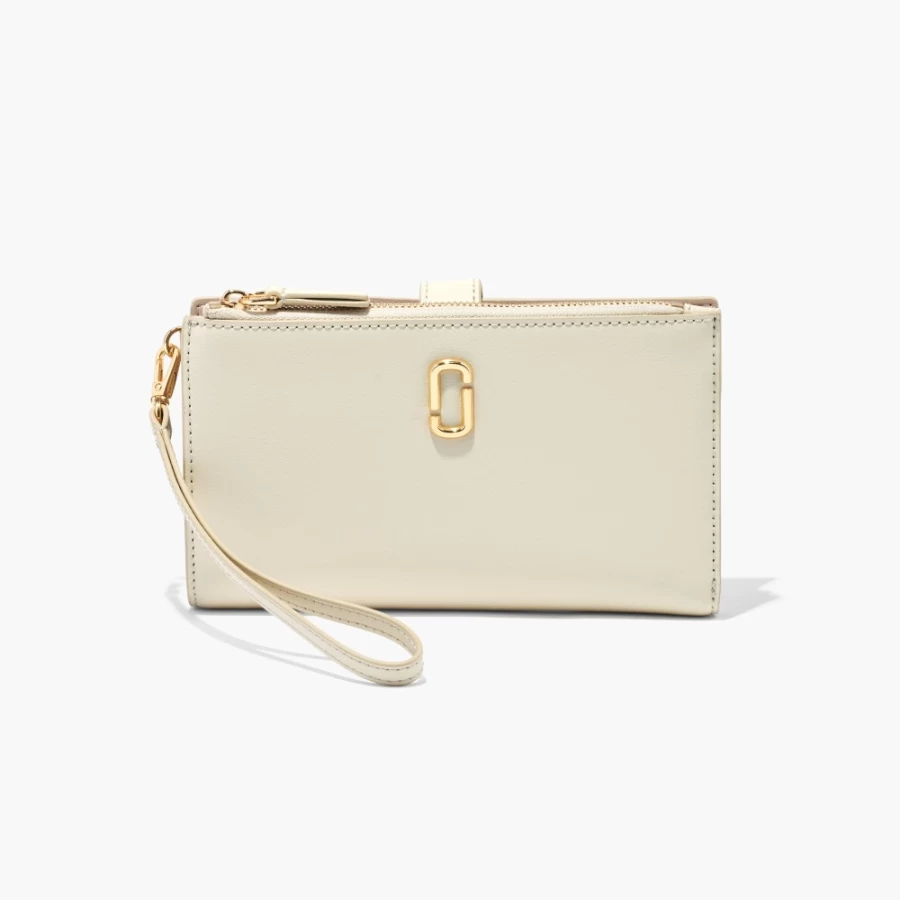 Marc Jacobs Cloud White Phone Wristlet - The J Marc Crossbody Bag for Smartphones