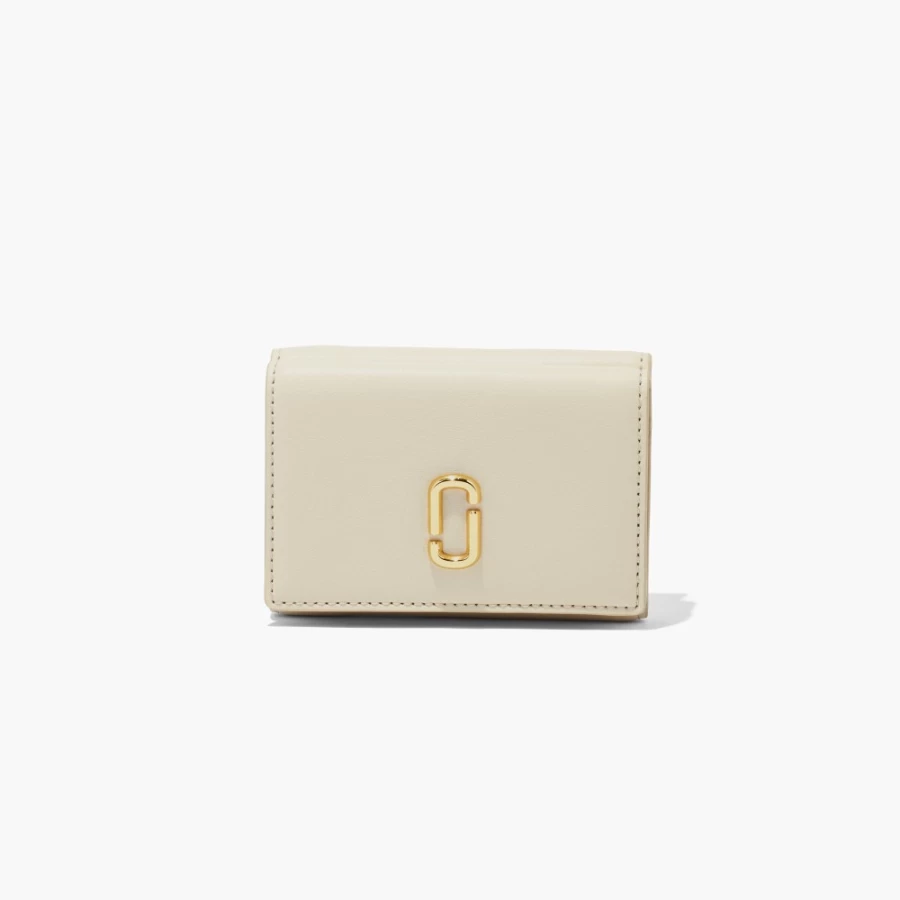 Marc Jacobs Trifold Wallet in Cloud White | Stylish & Compact Designer Wallet