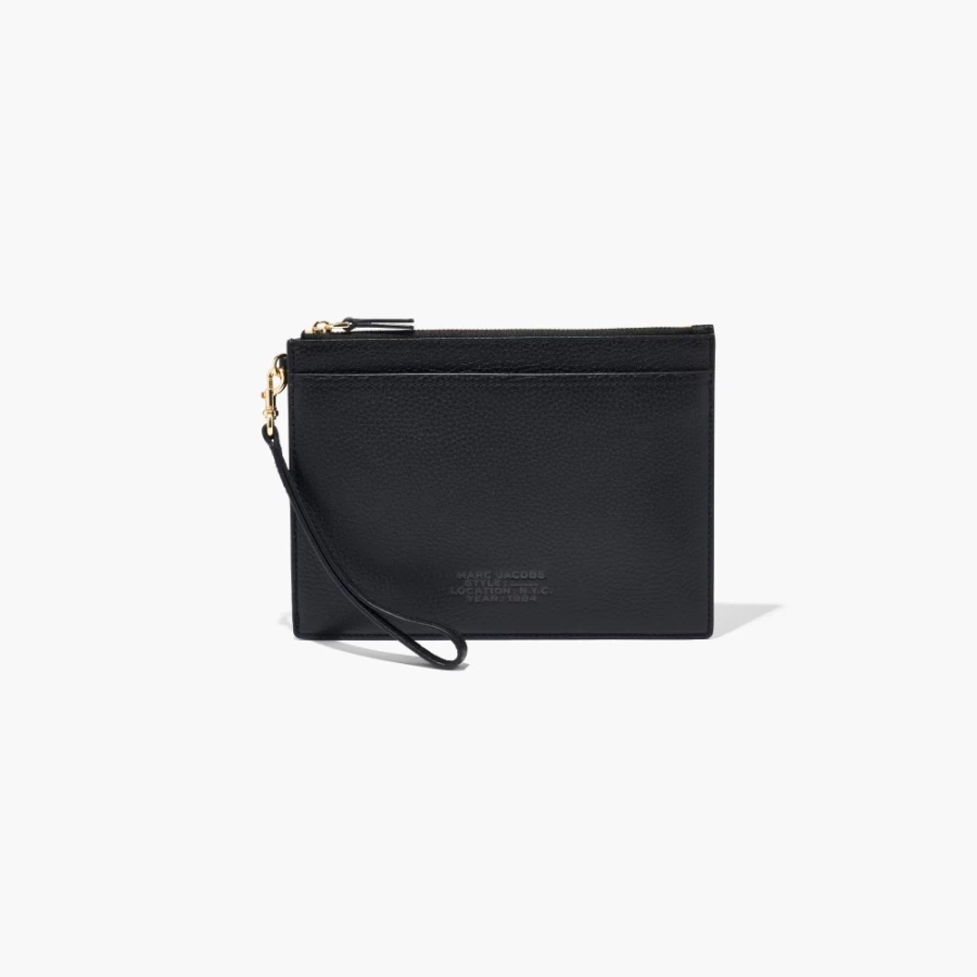 Marc Jacobs Black Leather Small Wristlet Crossbody Bag for Women