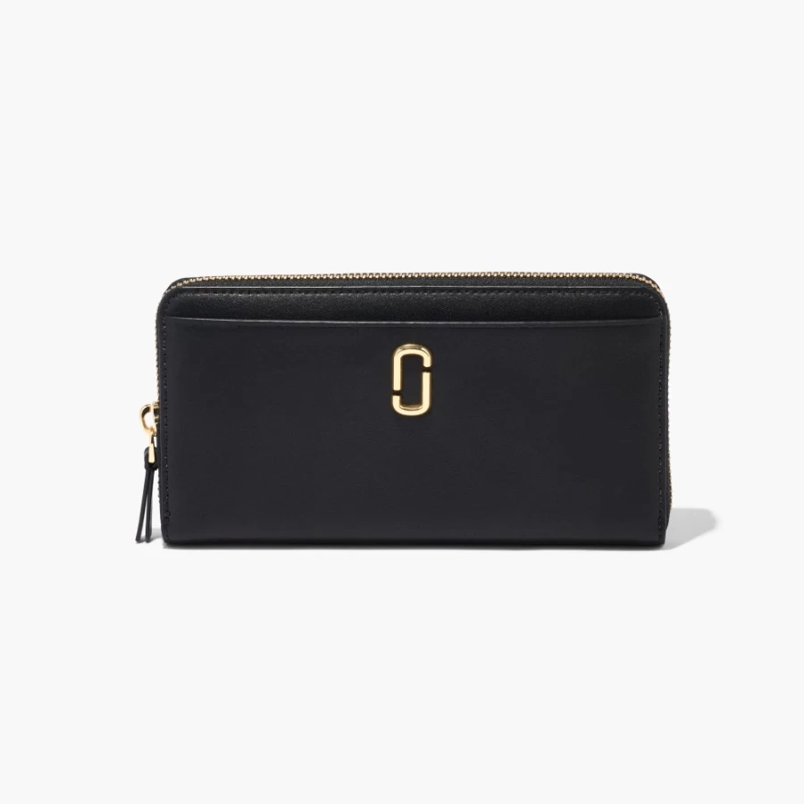 Marc Jacobs Black Continental Wallet - The J Marc Stylish & Compact Billfold