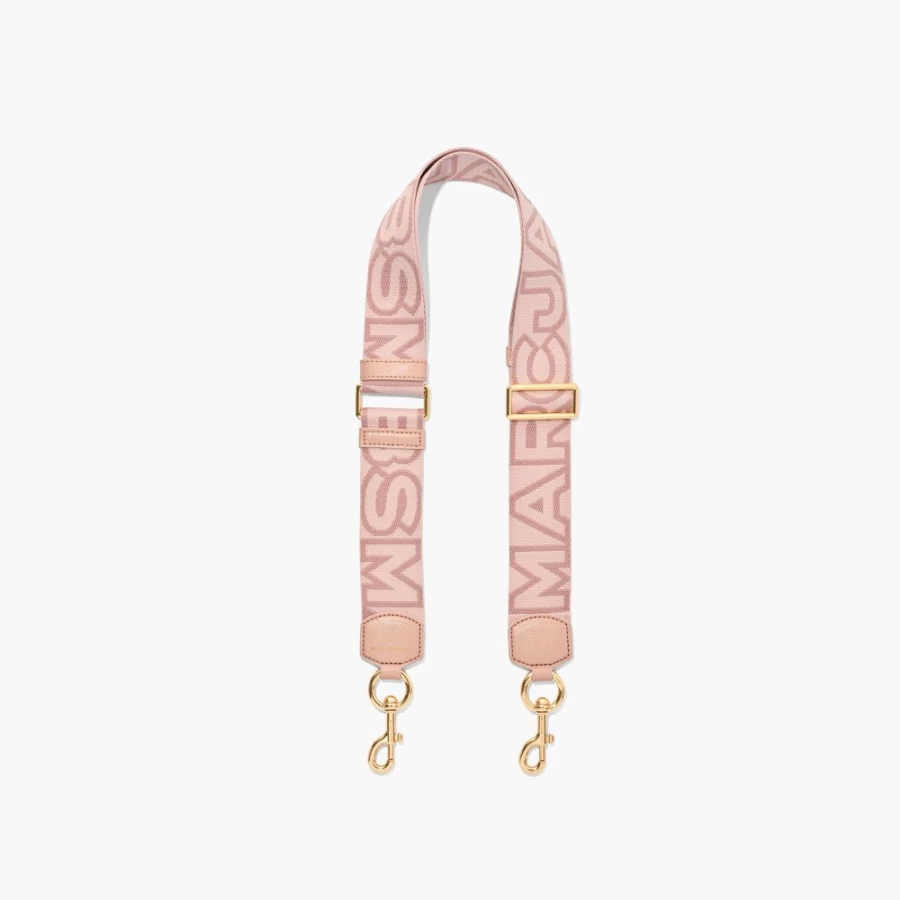 Marc Jacobs Rose Multi Webbing Strap with Outline Logo Design