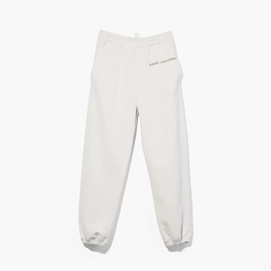 Marc Jacobs Women's Chalk High-Waisted Sweatpants - Comfortable Casual Lounge Pants