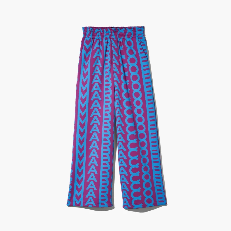 Marc Jacobs Purple & Blue Monogram Oversized Sweatpants for Men/Women