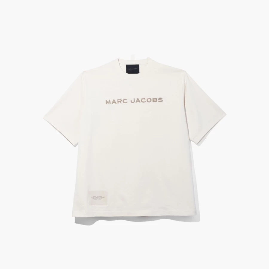 Marc Jacobs Chalk Oversized T-Shirt - Big Fit Cotton Tee for Men & Women