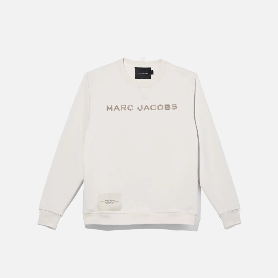 Marc Jacobs Chalk Color Classic Sweatshirt for Men & Women | Comfortable Casual Pullover