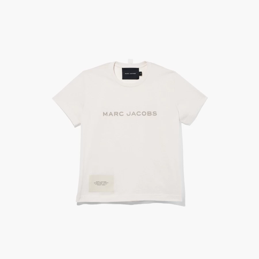 Marc Jacobs Chalk Color Classic T-Shirt for Men & Women | Premium Cotton Crewneck Tee