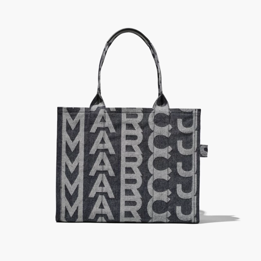 Marc Jacobs Monogram Denim Blue Large Tote Bag
