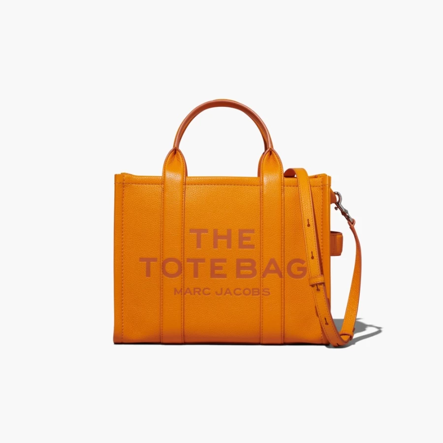 Marc Jacobs Scorched Leather Medium Tote Bag for Women | Premium Handbag