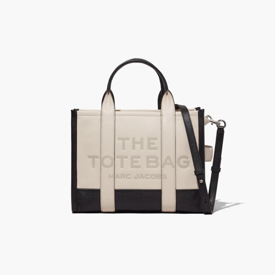 Marc Jacobs Ivory Multi Colorblock Medium Tote Bag