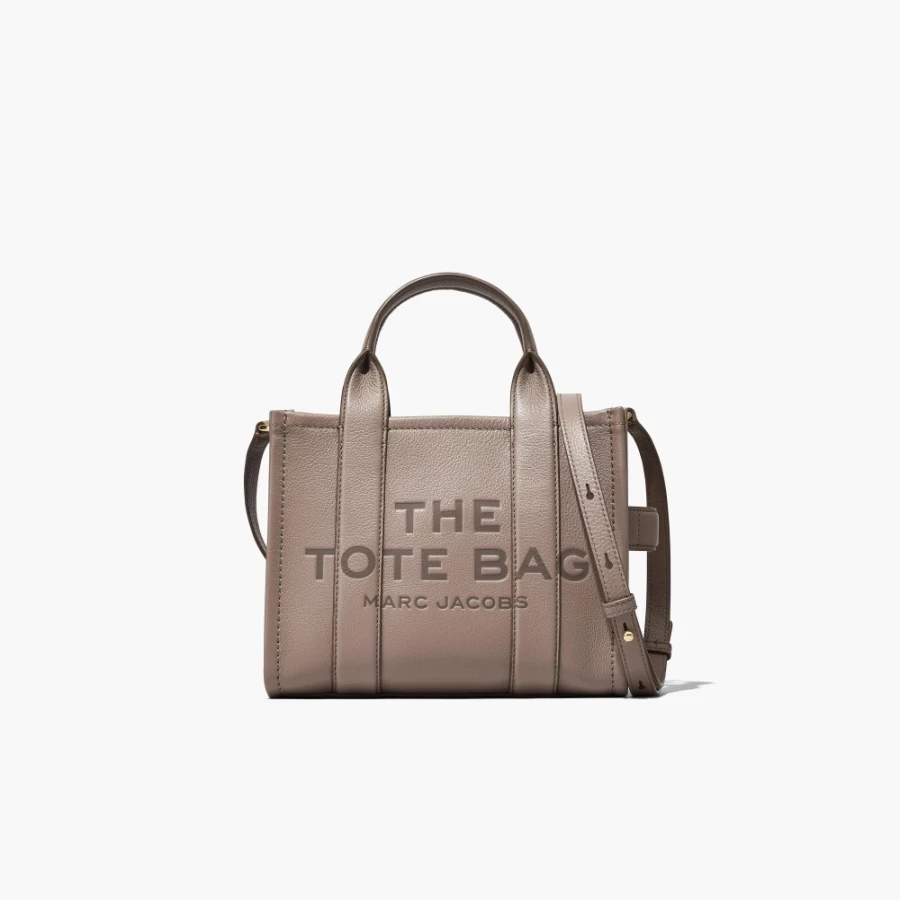 Marc Jacobs Cement Leather Mini Tote Bag for Women | Stylish & Compact Handbag