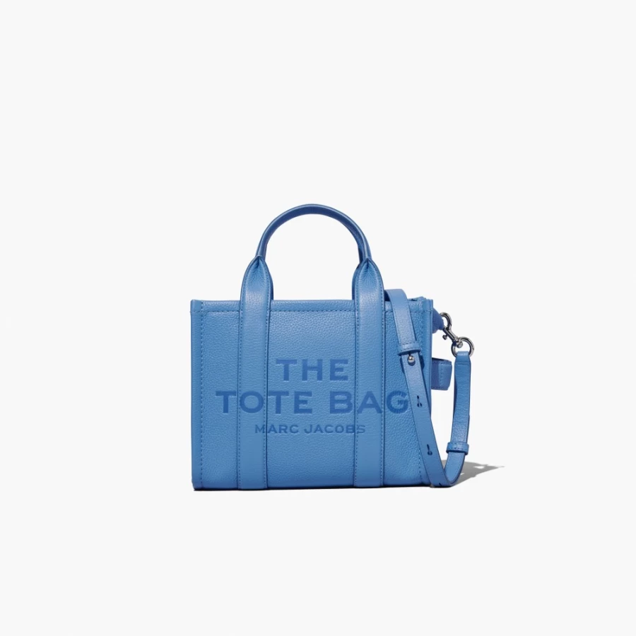 Marc Jacobs Spring Blue Leather Mini Tote Bag for Women | Stylish & Compact Handbag