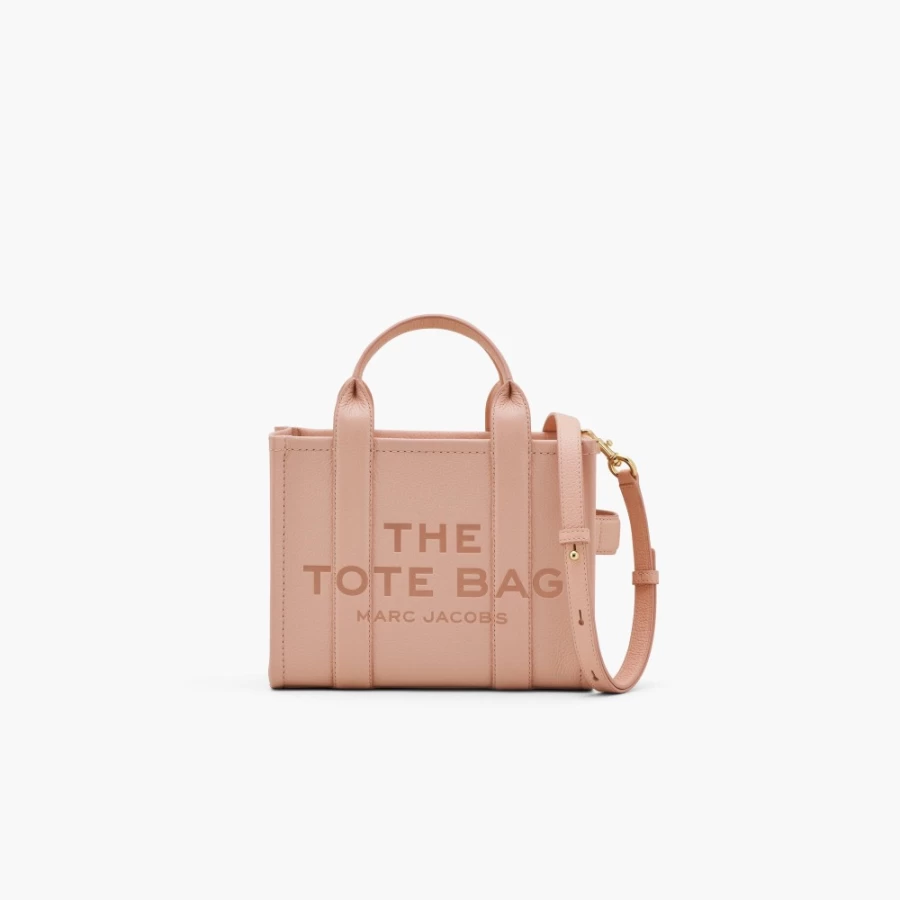 Marc Jacobs Rose Leather Mini Tote Bag for Women - Stylish & Compact Handbag
