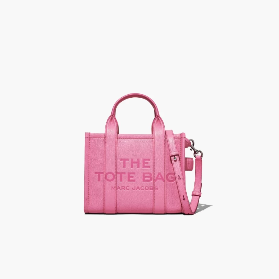 Marc Jacobs Candy Pink Leather Mini Tote Bag - Stylish & Compact Handbag