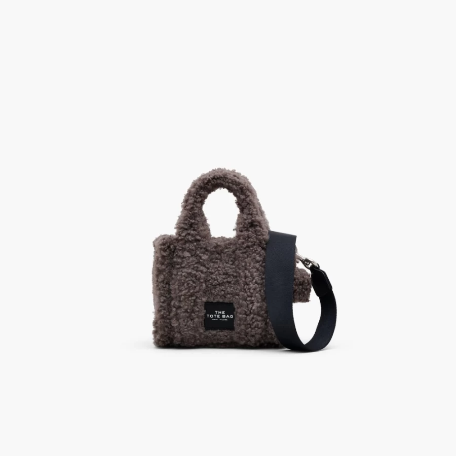 Marc Jacobs Grey Teddy Micro Tote Bag