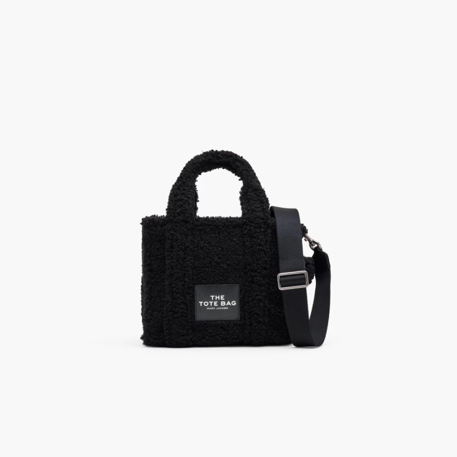 Marc Jacobs Black Teddy Mini Tote Bag - Stylish & Compact Handbag