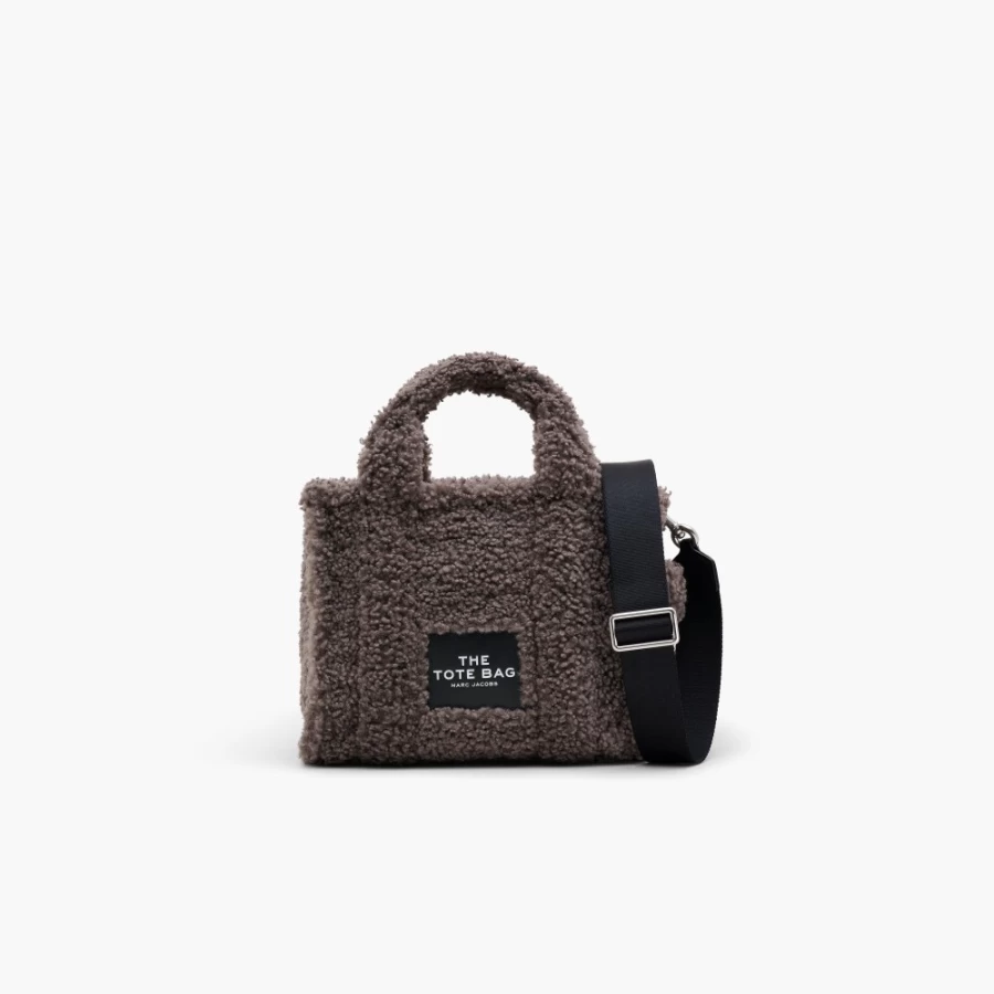 Marc Jacobs Grey Teddy Mini Tote Bag - Stylish & Compact Handbag for Everyday Use