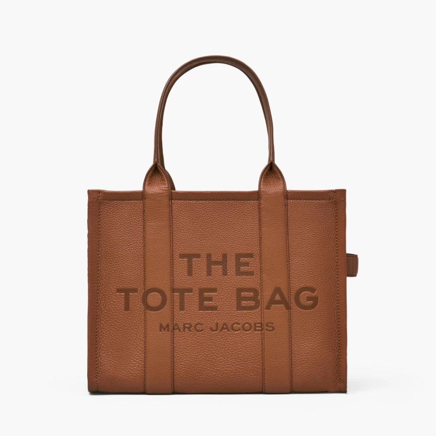 Marc Jacobs Argan Oil Leather Large Tote Bag for Women - Stylish & Spacious Handbag