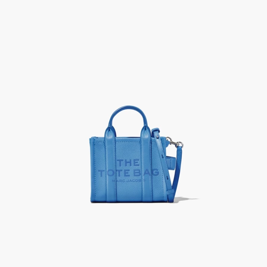 Marc Jacobs Spring Blue Leather Micro Tote Bag | Premium Designer Handbag