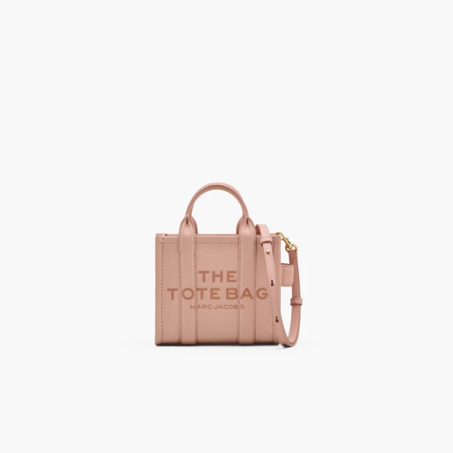 Marc Jacobs Rose Leather Micro Tote Bag - Stylish & Compact Handbag for Women