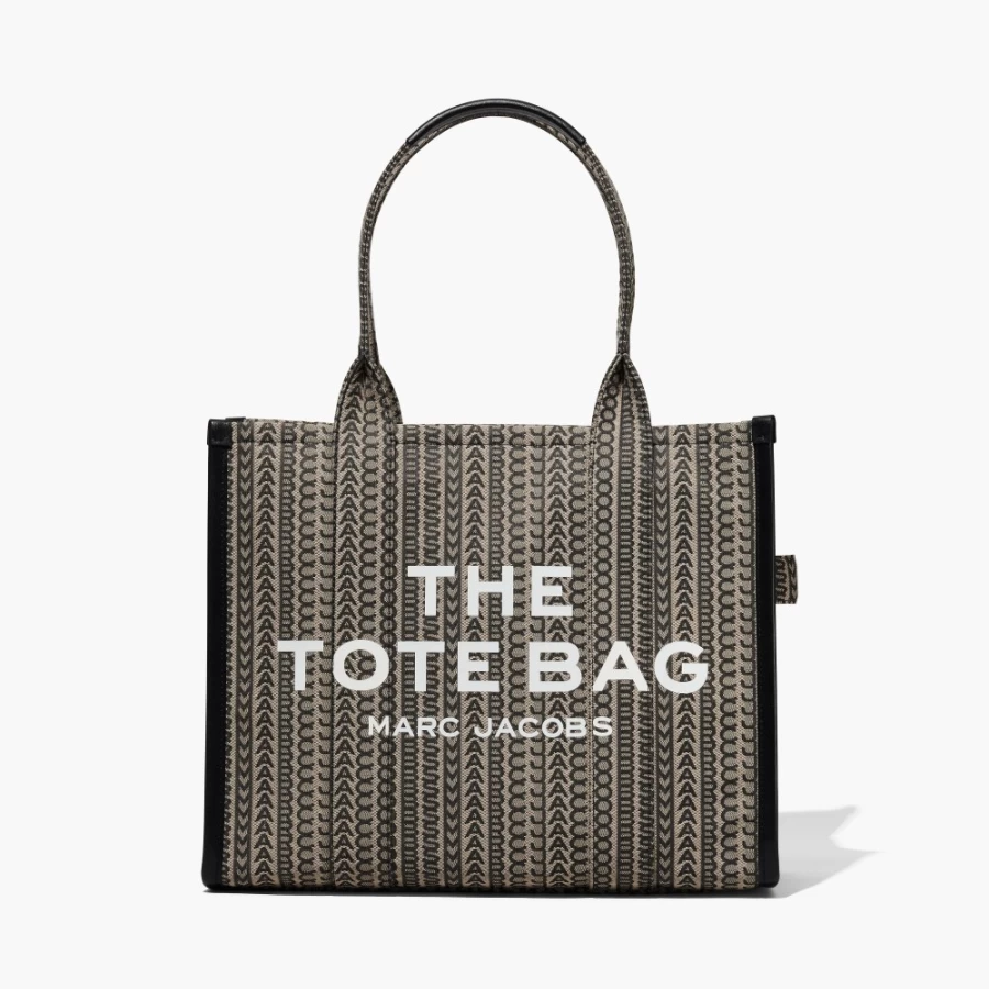 Marc Jacobs Monogram Large Tote Bag in Beige Multi