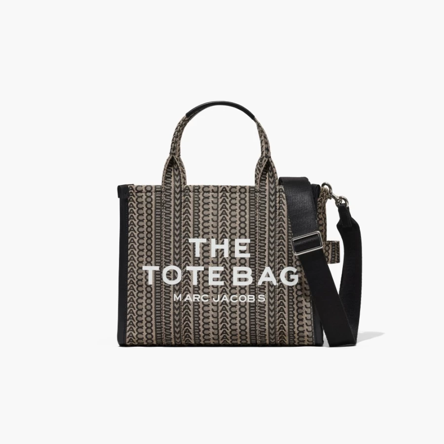 Marc Jacobs Monogram Medium Tote Bag in Beige Multi