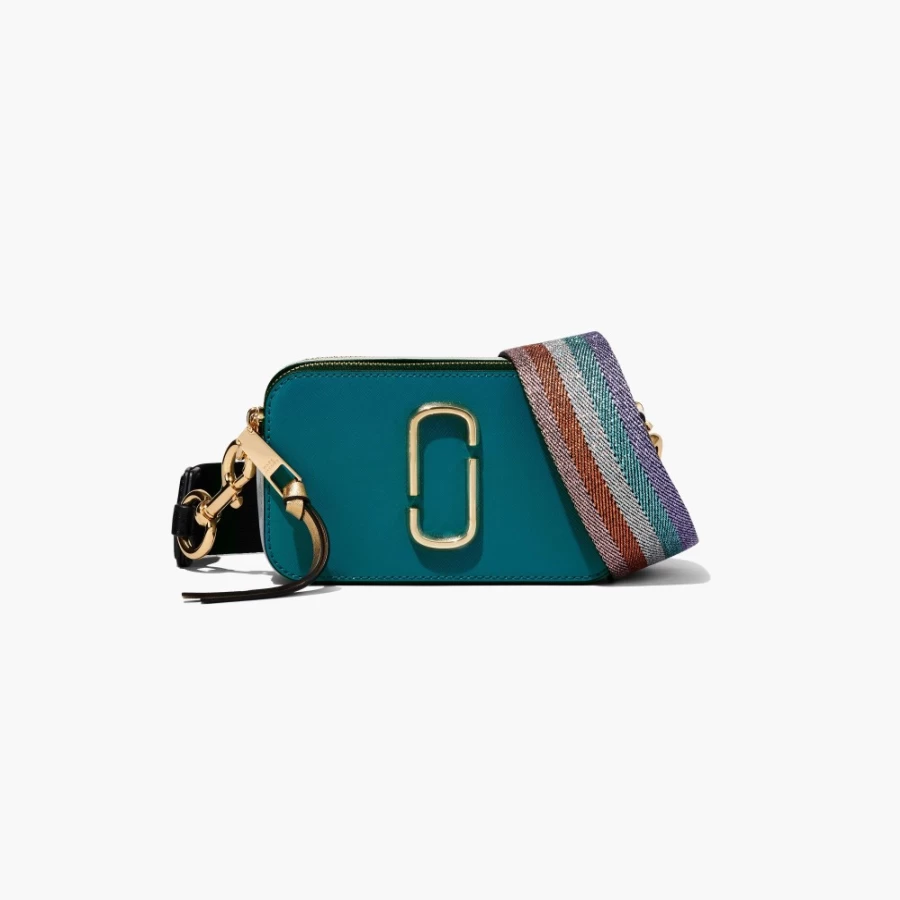 Marc Jacobs The Colorblock Snapshot Crossbody Bag in Harbor Blue Multi