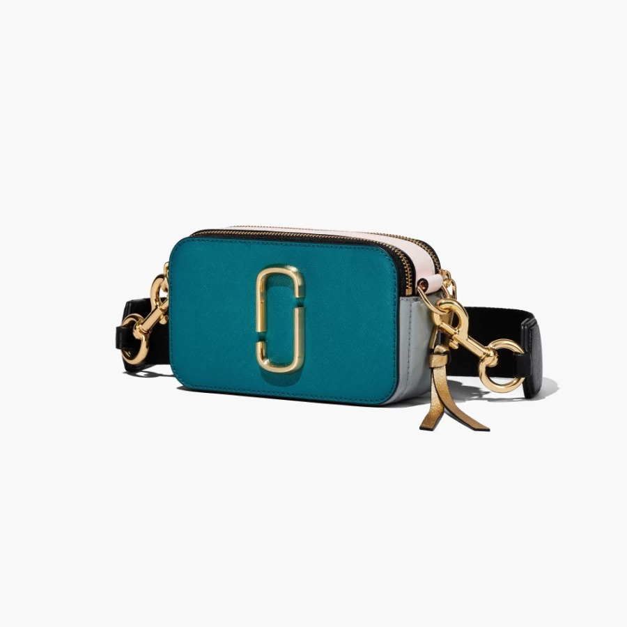 Marc Jacobs The Colorblock Snapshot Crossbody Bag in True Red Multi
