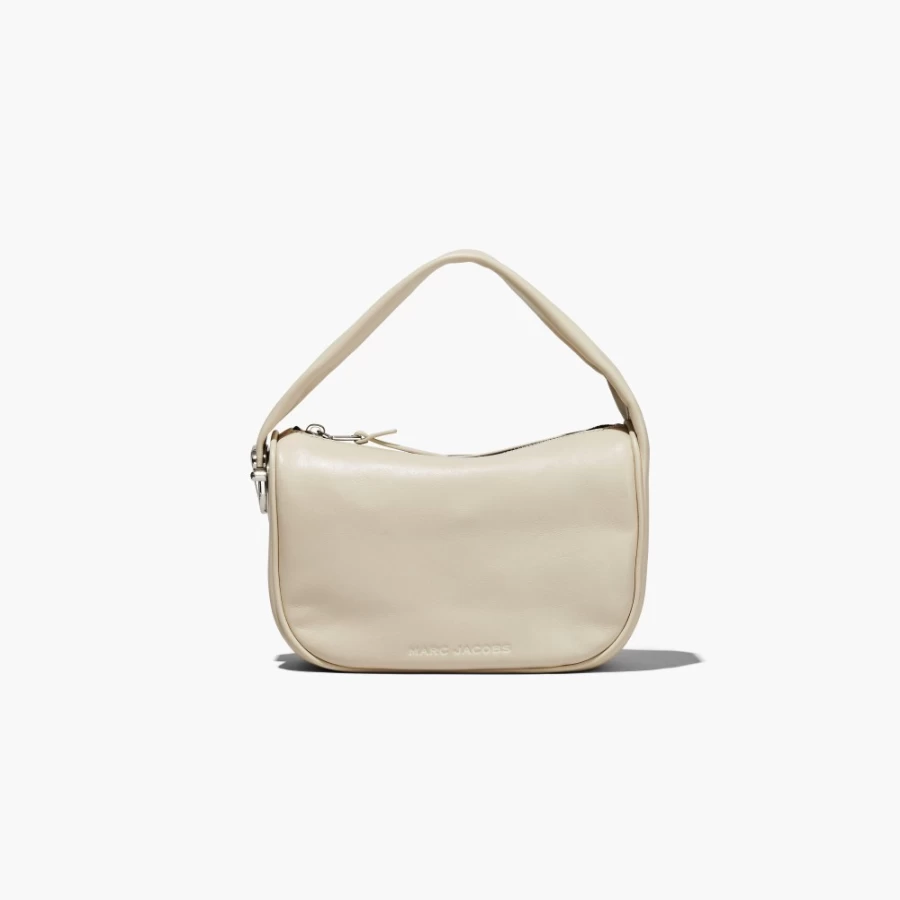 Marc Jacobs Pushlock Mini Hobo Bag in Cloud White | Stylish Crossbody Handbag