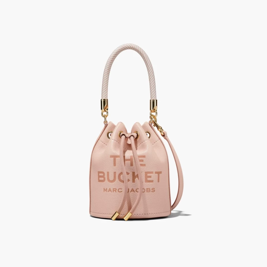 Marc Jacobs Rose Leather Bucket Bag for Women - Stylish & Luxurious Handbag