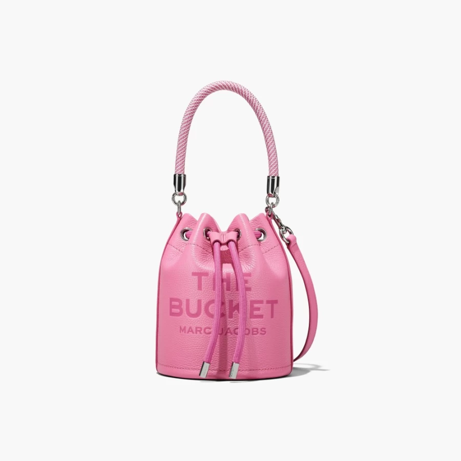 Marc Jacobs Candy Pink Leather Bucket Bag for Women - Stylish & Luxurious Handbag