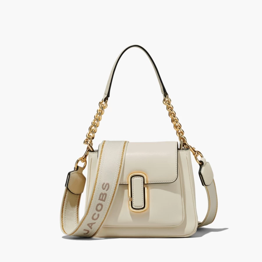 Marc Jacobs The J Marc Chain Mini Satchel Bag in New Cloud White