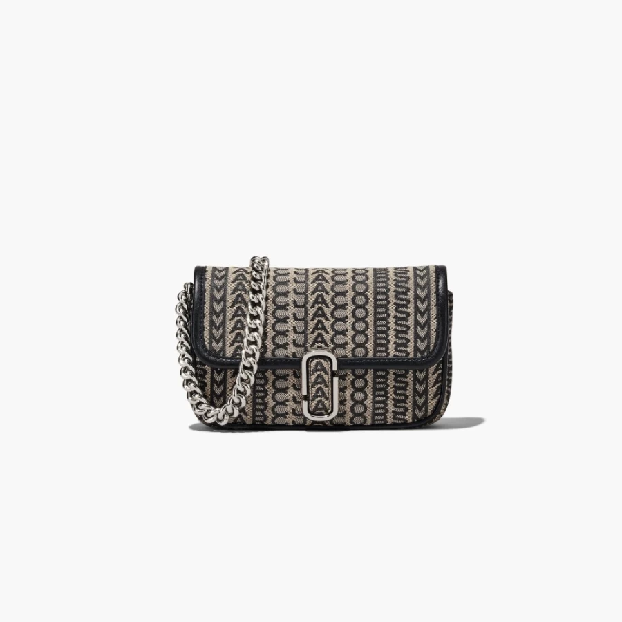 Marc Jacobs Monogram J Marc Mini Shoulder Bag in Beige Multi