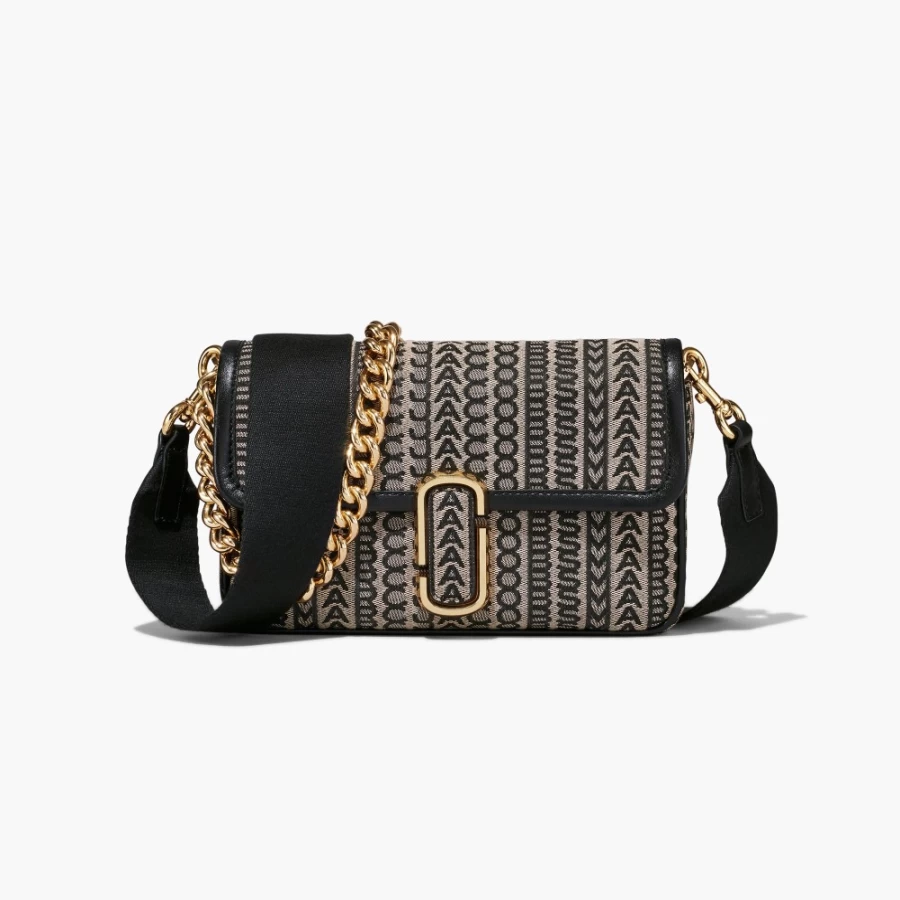 Marc Jacobs The Monogram J Shoulder Bag in Beige Multi