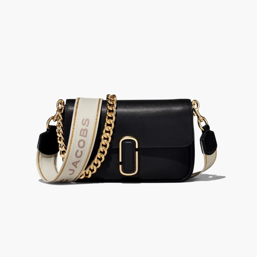 Marc Jacobs Black J Marc Shoulder Bag for Women - Stylish & Compact Handbag