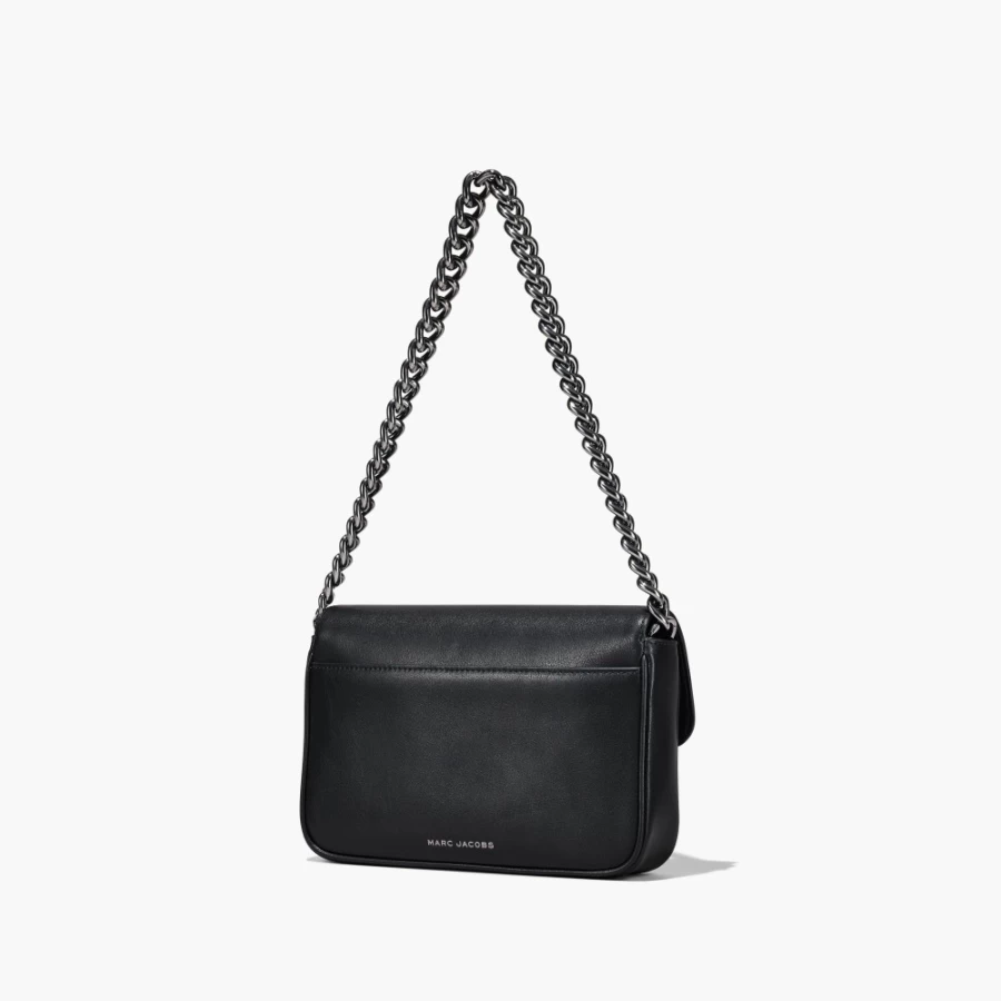Marc Jacobs The J Marc Shoulder Bag - Black/Gunmetal Luxury Crossbody Bag for Women
