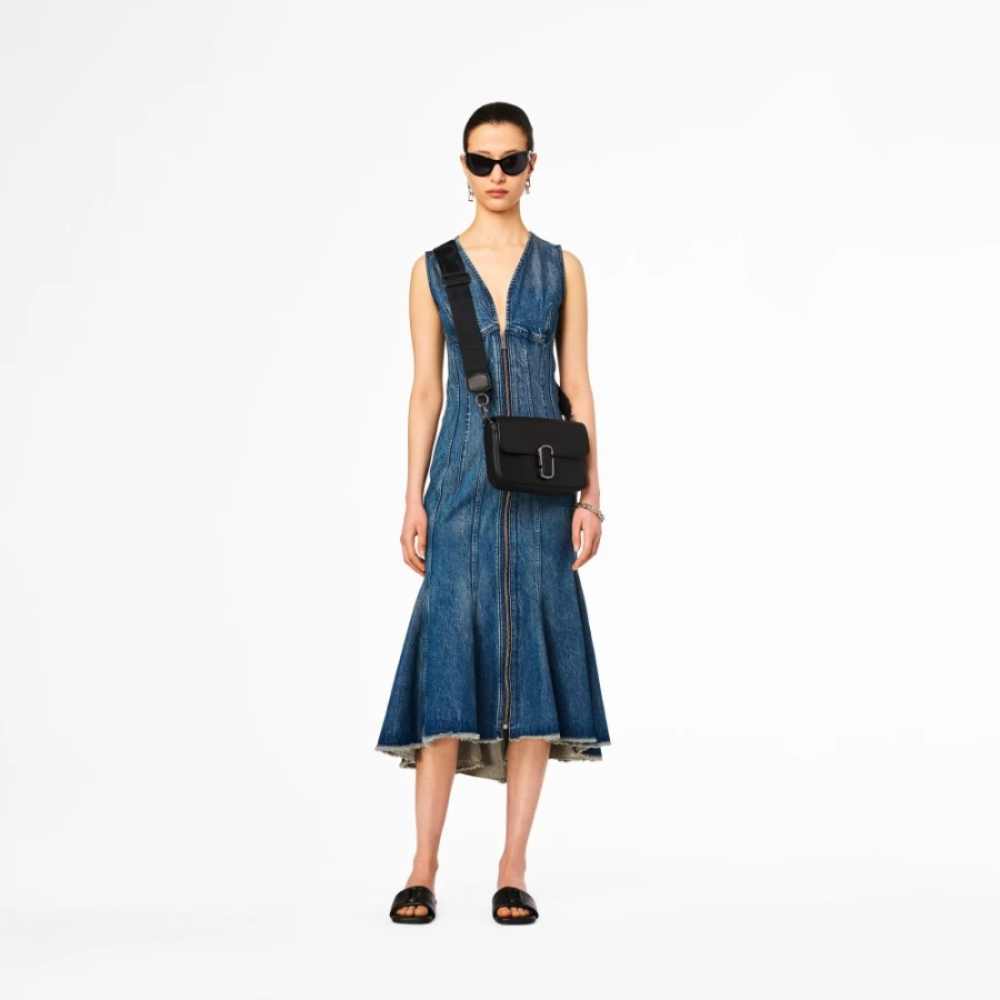 Marc Jacobs The J Marc Shoulder Bag - Black/Gunmetal Luxury Crossbody Bag for Women