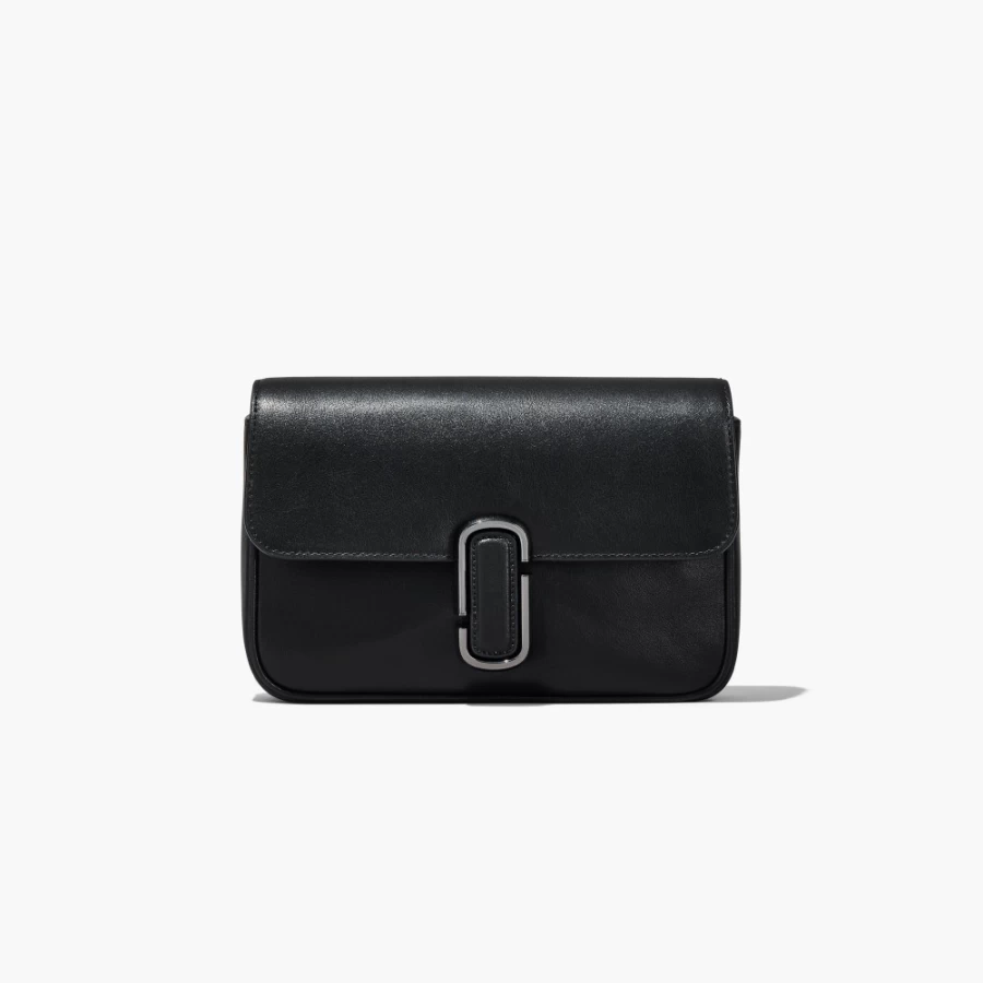 Marc Jacobs The J Marc Shoulder Bag - Black/Gunmetal Luxury Crossbody Bag for Women