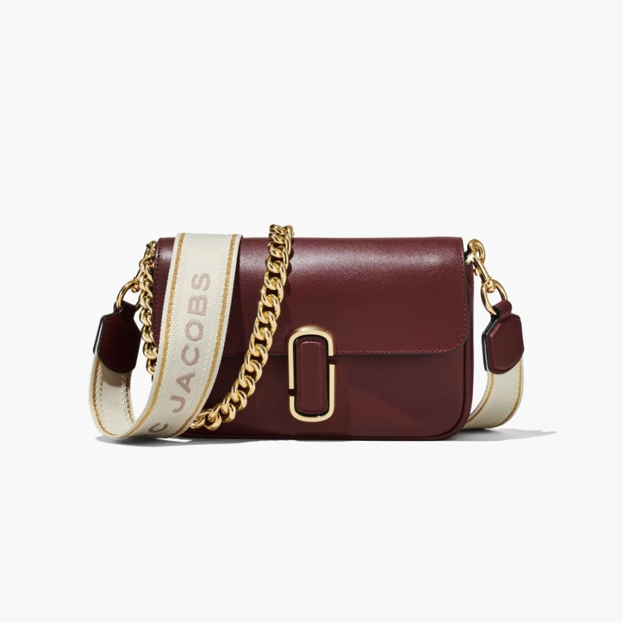 Marc Jacobs The J Marc Shoulder Bag in Chianti - Premium Leather Crossbody Bag for Women