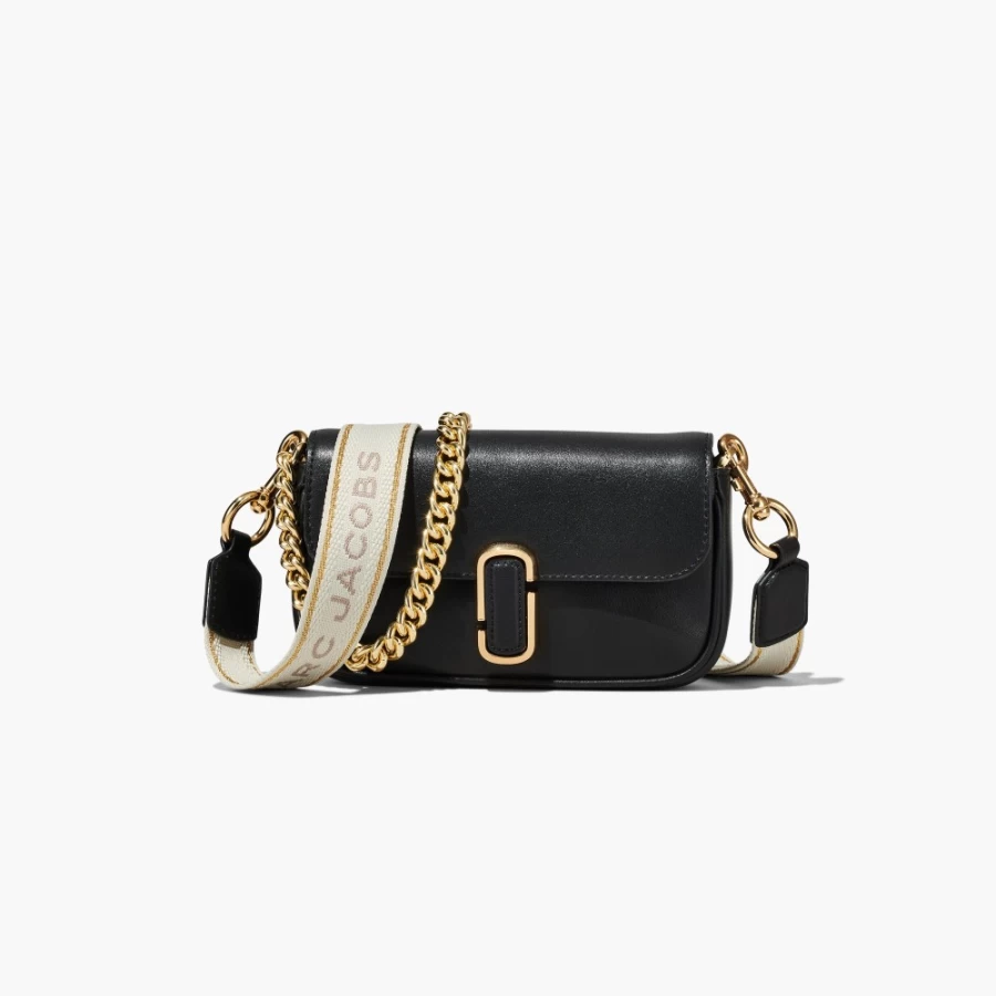 Marc Jacobs The J Marc Mini Shoulder Bag in Black | Premium Leather Crossbody Purse for Women