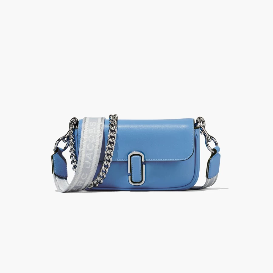 Marc Jacobs The J Marc Mini Shoulder Bag in Spring Blue | Premium Leather Crossbody Purse for Women