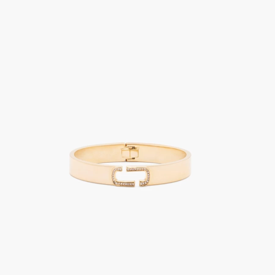 Marc Jacobs Gold & Crystal Pavé Bangle - The J Marc Luxury Bracelet